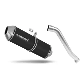 Honda XL 600 V TRANSALP 1987-2000 Exhaust Silencer Muffler OVR BLACK + dB killer