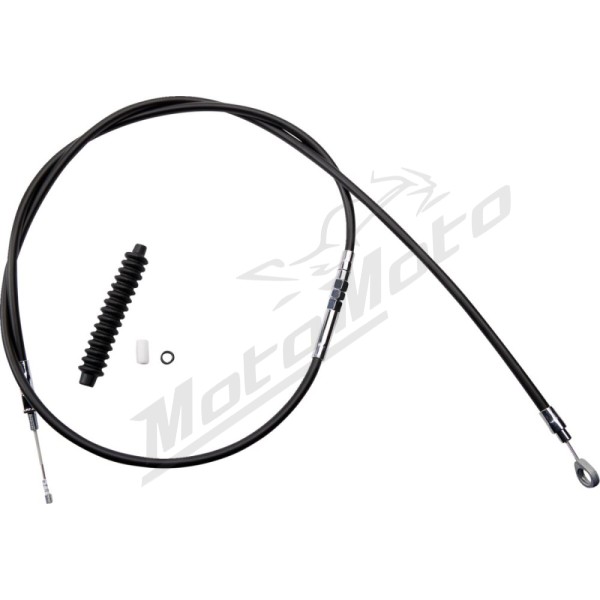 DRAG SPECIALTIES High-Efficiency Black Vinyl Clutch Cable Harley Davidson FLHR / FLHRCI / FLHRI / FLHRS / FLHRSI 883-1450cc 86-13