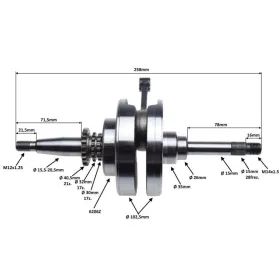 Crankshaft Honda PCX 125 2V 13-19