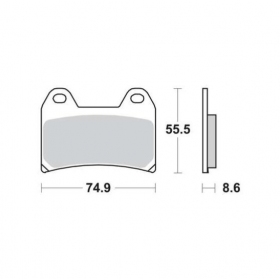 STABDŽIŲ TRINKELĖS FERODO FDB2042EF STANDARD ECO FRICTION