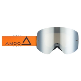 AMOQ Vision Magnetic Motocross / Snow Goggles Orange / Black (Mirrored Lens)