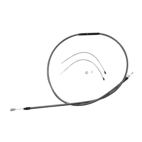 MAGNUM SHIELDING Polished Karbon Fiber Clutch Cable Harley Davidson FXD / FXDWG / FXDX / FXDXT / FXDS 1340/1450 92-05 174.5cm 