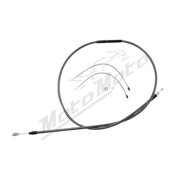 MAGNUM SHIELDING Polished Karbon Fiber Clutch Cable Harley Davidson FXD / FXDWG / FXDX / FXDXT / FXDS 1340/1450 92-05 174.5cm 