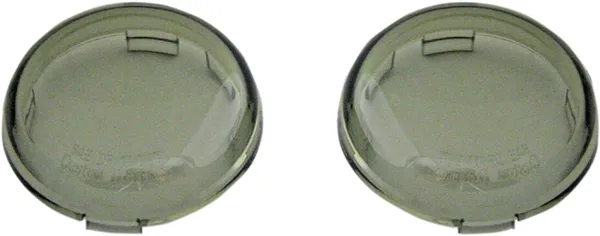 CUSTOM DYNAMICS ProBEAM® Deuce-Style Turn Signal Lenses Tinted Harley Davidson FLD / FLDE 883-1977cc 00-24
