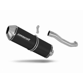 Suzuki DR 800 S / BIG 1990-1999 Dominator RIGHT SIDE Exhaust Silencer Muffler OVR BLACK + dB killer
