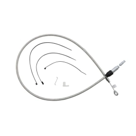 MAGNUM SHIELDING Greito sujungimo sankabos lynas poliruoto nerūdijančio plieno Harley Davidson FLDE / FLFB / FLFBS / FLTRK / FLTRX 1750/1977 18-24 106.5cm