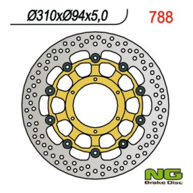 NG BRAKES Front Floating Brake Disc 310mm Honda CB / CBR 600-1000cc 03-17