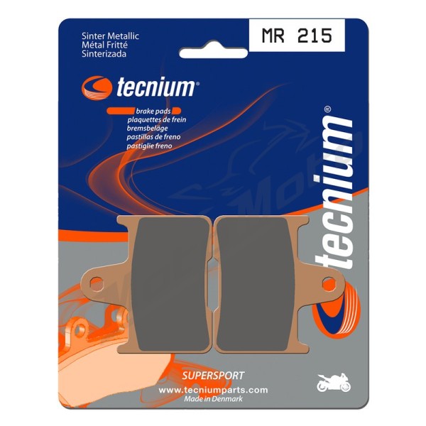 TECNIUM Street Performance Sintered Metal Brake pads MR215 Kawasaki / Harley Davidson / MZ 883/1400 01-22