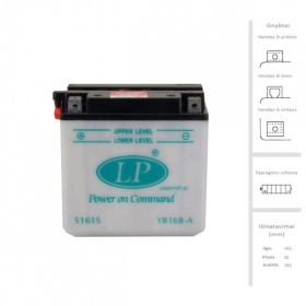 LANDPORT Battery 16 Ah 175A EN 12V LB16B-A DRY