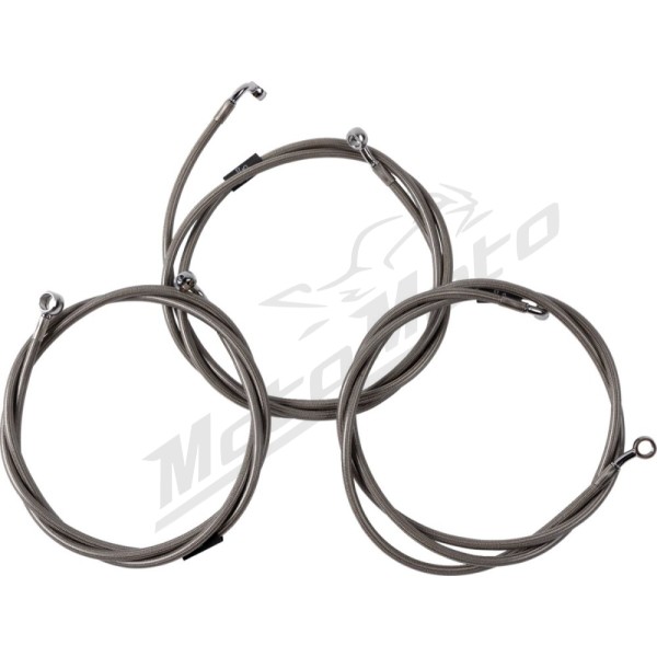 LA CHOPPERS Stabdžių troso komplektas Harley Davidson FLHRXS / FLHTK / FLHX / FLHXSE / FLTRK / FLTRKSE / FLTRXSTSE 1868-1977 23-24