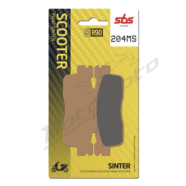 SBS MS Scooter Maxi 204MS Sintered Brake Pads Kawasaki / Kymco 125-300cc 10-24