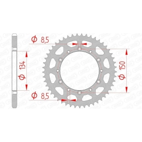 AFAM Steel Standard Rear Sprocket 520 42-50 teeth