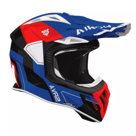 AIROH Aviator Ace II Motocross Helmet Blue / Reg Gloss