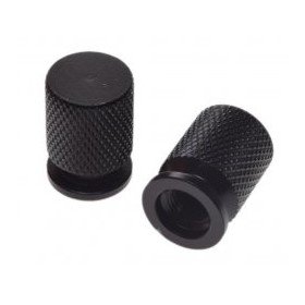 Valve caps black 2pcs