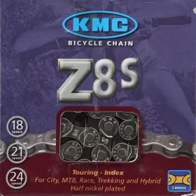 KMC chain Z8.1 6/7/8 speeds 114L silver/gray