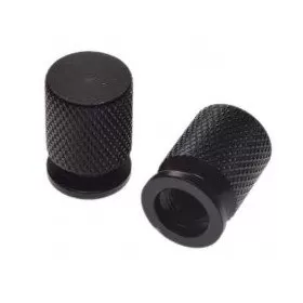 Valve caps black 2pcs