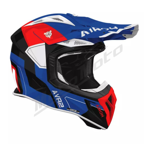 AIROH Aviator Ace II Motocross Helmet Blue / Reg Gloss