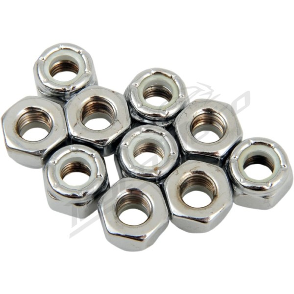 DRAG SPECIALTIES Replacement Insert Nuts M6 x 1.0 10pcs.