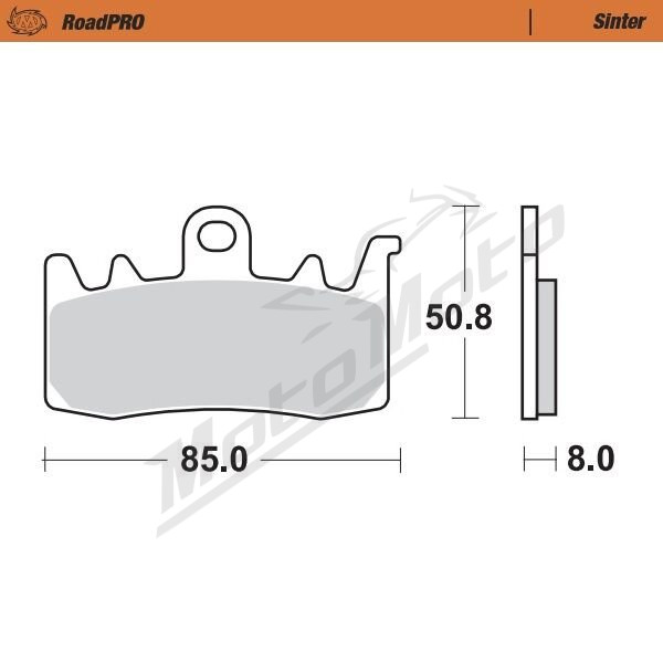 MOTO-MASTER Roadpro Front Brake Pads Aprilia / BMW / Ducati / MV Agusta / Triumph 400-1262 13-26