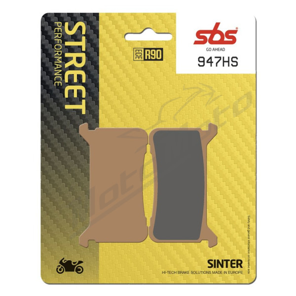 SBS DC Racing Dual Carbon stabdžių trinkelės Honda CB / VFR 800-1100cc 17-24