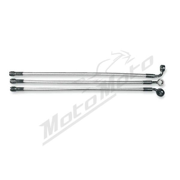 MAGNUM SHIELDING Designer Series Ø10mm Upper Front Brake Line 78.5cm 35° Harley Davidson FXDL / FLTR / FLHX / XL / FLHRC 883/1923 93-25 