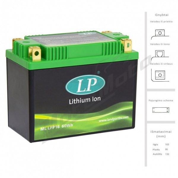 LANDPORT Battery 5Ah 300 A EN 12V ML LFP16