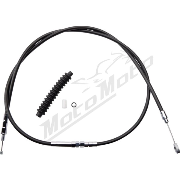 DRAG SPECIALTIES High-Efficiency Black Vinyl Clutch Cable Harley Davidson FLHR / FLHRCI / FLHRI / FLHRS / FLHRSI 883-1450cc 86-13