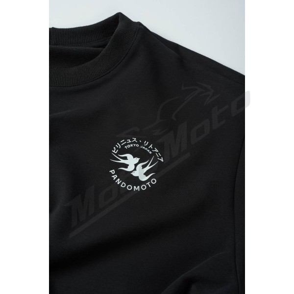 PANDO MOTO LUKE TOKYO BLACK Oversized T-Shirt Unisex