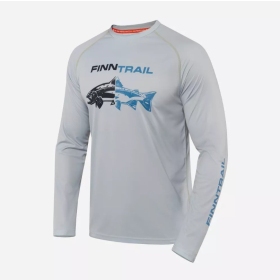 Finntrail Wave Fish 6611 Marškinėliai Pilka