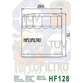 Oil filter HIFLO HF128 KAWASAKI KAF 400-620cc 2005-2021