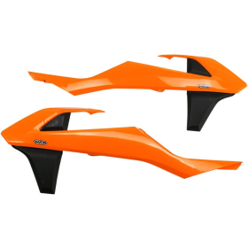 UFO Radiator Covers KTM EXC / EXC-F / SX / SX-F 125-500cc 15-19 Orange/Black