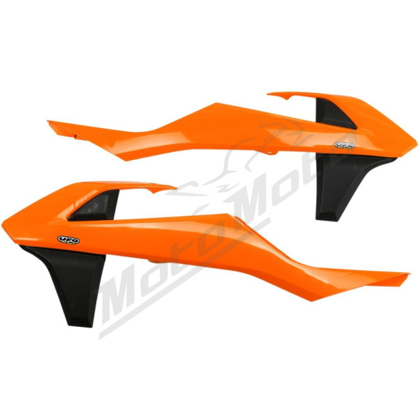 UFO Radiator Covers KTM EXC / EXC-F / SX / SX-F 125-500cc 15-19 Orange/Black