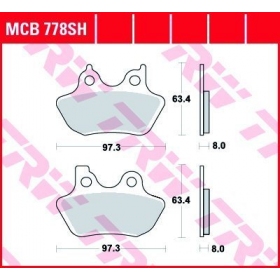 STABDŽIŲ TRINKELĖS TRW MCB778SH SPORT