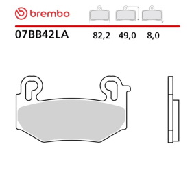 Brembo Brake Pads KH779 Road Sinter LA BMW R 1300 GS / R / RS / RT 23-26