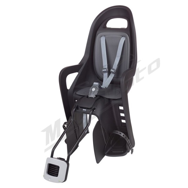 POLISPORT Groovy Maxi FF 29" Rear Child Bike Seat Frame Mounting - Black/Dark Grey