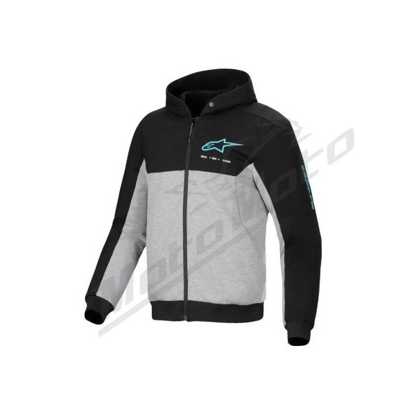 Alpinestars Hoodie Chrome v2 Gray/Black