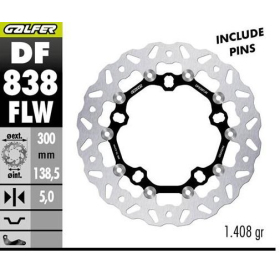 Galfer priekinis plaukiojantis stabdžių diskas Harley Davidson FLHP / FLHRXS / FLHTCU / FLHTCUL / FLHTK / FLHX / FLHXST / FLTRKSE / FLTRU / FLTRXS 1340-1868 11-22