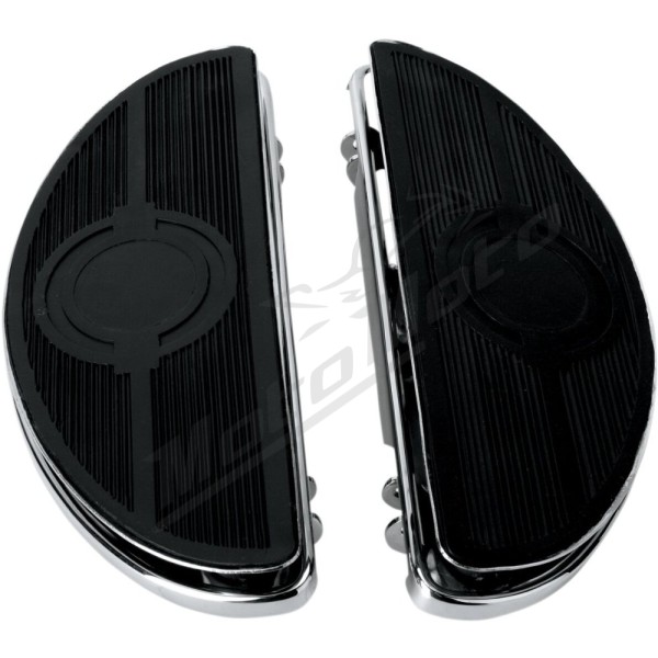 DRAG SPECIALTIES Vintage Half-moon Style Floorboards Harley Davidson FLD / FLDE / FLFB / FLFBS / FLH / FLHC 1200-1923cc 80-24