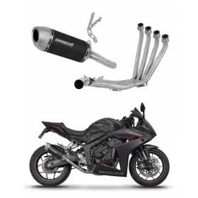 Honda CBR 650 R / E-Clutch 2024-2025 Pilna išmetimo sistema S6 BLACK + dB killer