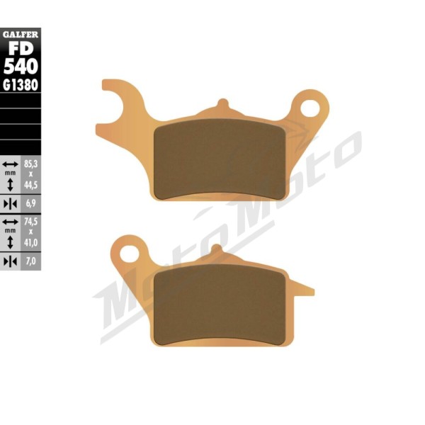 GALFER HH Sintered Brake Pads Honda EM1 / NSC / VISION 110cc 19-24