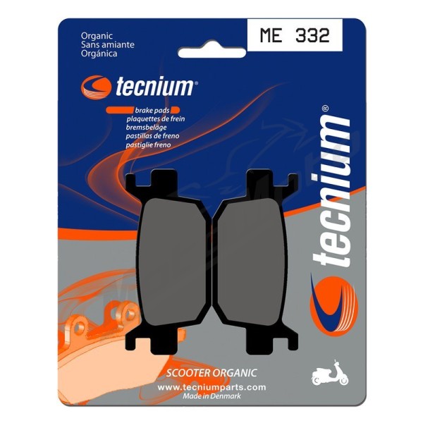 TECNIUM Scooter Organic Brake pads Honda / Peugeot / Benelli 125/350 07-25