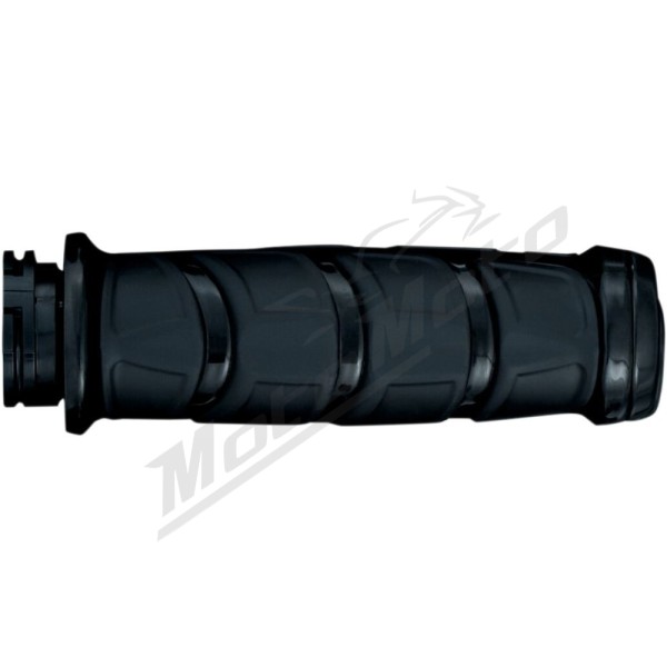 KURYAKYN Kinetic Black Grips Ø25.4mm Harley Davidson FLDE / FLFB / FLHT / FXBR / FXST 1750/1923 18-24