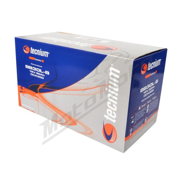TECNIUM Battery Conventional with Acid Pack - BB30L-B 12V 30Ah