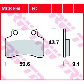 BRAKE PADS TRW MCB694 STANDARD