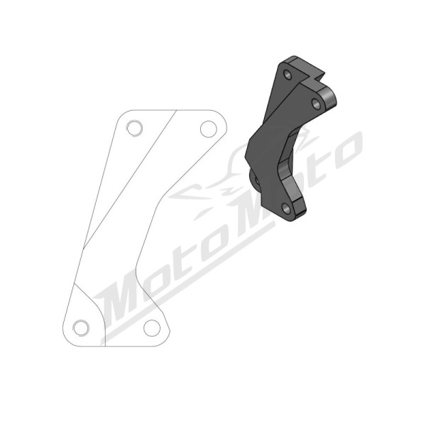 MOTO-MASTER SM Street Priekinių stabdžių suporto laikiklis 320mm Kawasaki / Suzuki 125-450 95-24