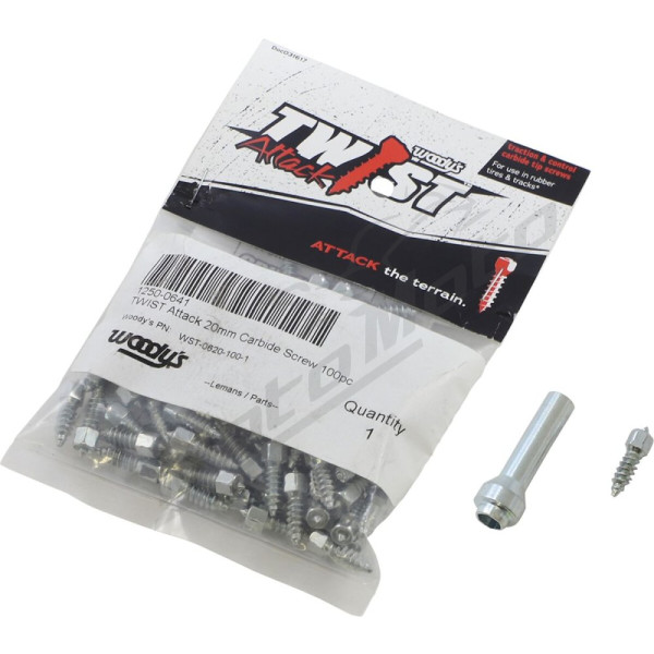 WOODY'S Twist Tire Screws 20,0mm 100pc.