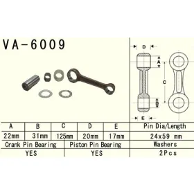 VESRAH Connecting rod Yamaha YZ 250 99-20