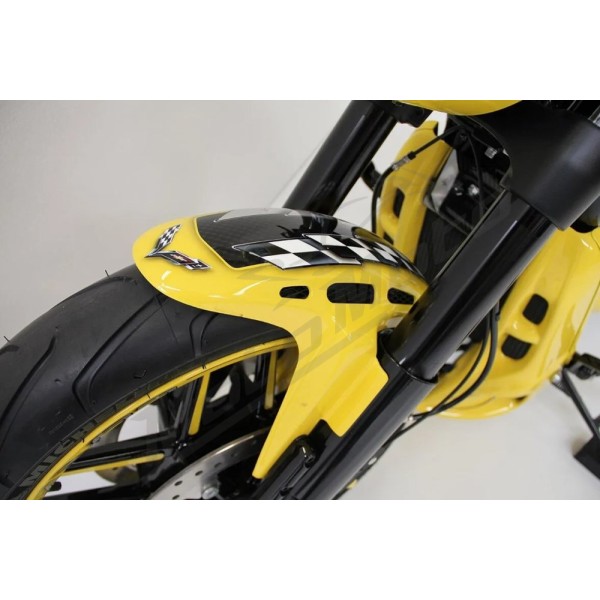 CULT WERK Front Fender Black Custom Harley Davidson 1130-1250cc 2002-2017