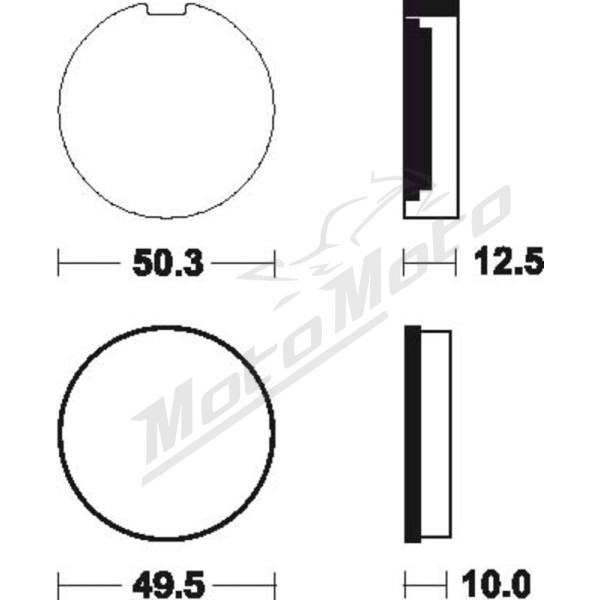 TECNIUM Street Organic Brake pads Suzuki GT / Kawaski S2 185/900 72-78