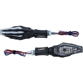 KURYAKYN Skeleton Universal Hand Turn Signals 2pcs